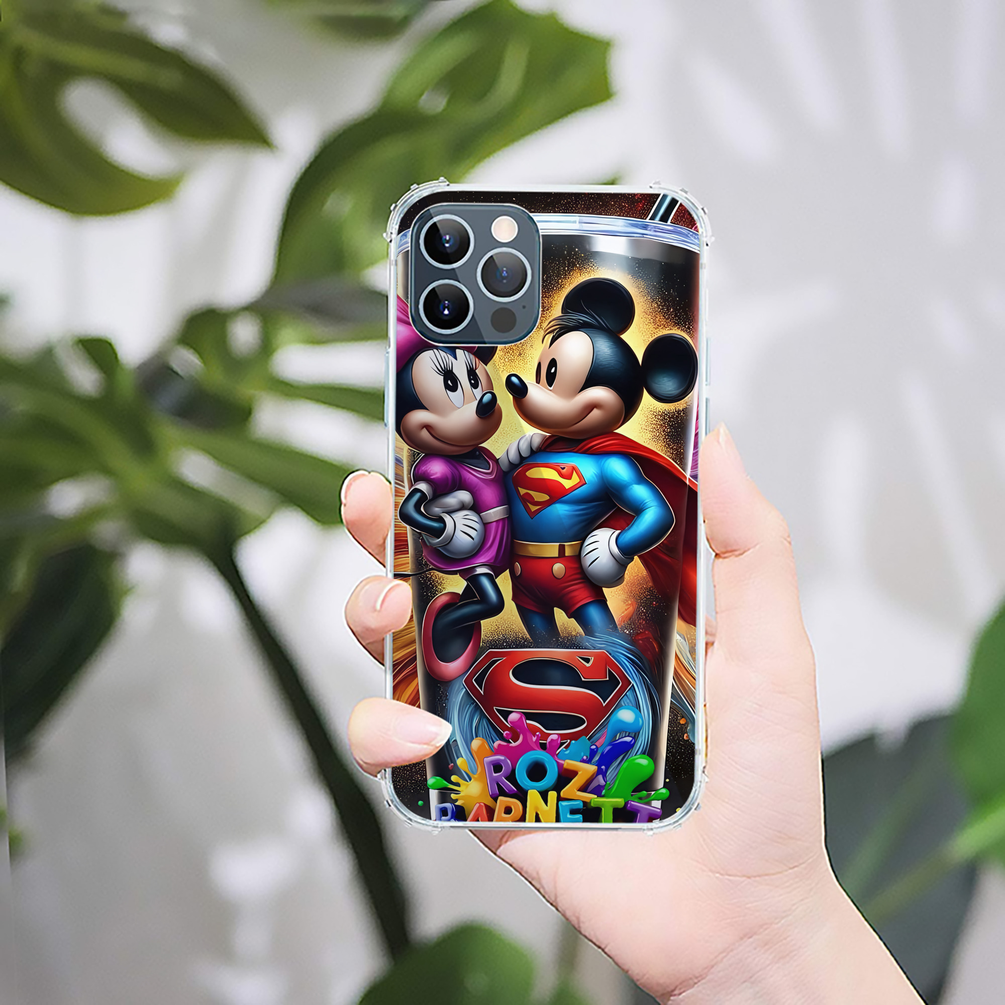 ミッキーマウス Mickey Mouse 【iPhone 12シリーズ対応】透明スマホケース（クリアソフトケース）